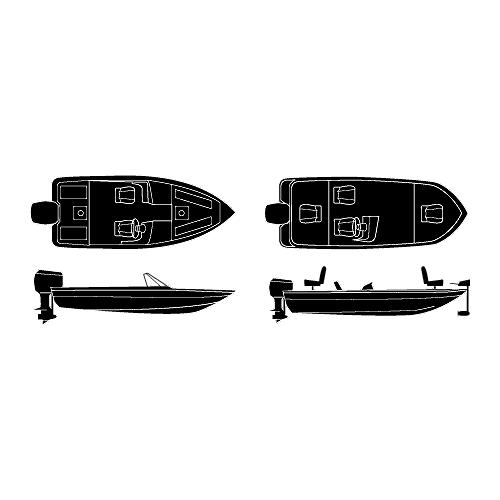 Seachoice Sterling Series Boat Cover, Water Resistant, 14-18 Ft., Fish And Ski Boat - 97311 - 50-97311F1